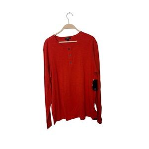 Aether Apparel Mens Poppy Cotton  Henley T-Shirt size Large Slub NEW